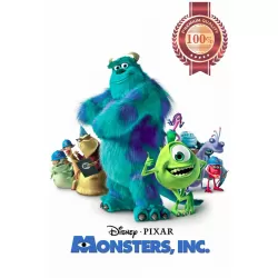 MONSTERS INC 2001 SULLY MIKE CHARACTERS PIXAR FILM MOVIE ART PRINT PREMIUM POSTER