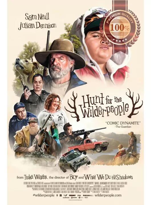 HUNT FOR THE WILDERPEOPLE 2016 ORIGINAL OFFICIAL CINEMA MOVIE PRINT PREMIUM POSTER HUNT FOR THE WILDERPEOPLE 2016 ORIGINAL OFFICIAL CINEMA MOVIE PRINT PREMIUM POSTER