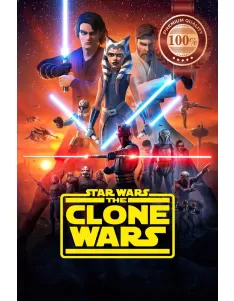 THE CLONE WARS ANIMATED STAR WARS ORIGINAL MOVIE CINEMA PRINT PREMIUM POSTER