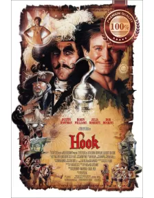HOOK 1991 90s ROBIN WILLIAMS OFFICIAL ORIGINAL MOVIE FILM PRINT PREMIUM POSTER