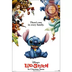 LILO AND STITCH THERE&#039;S ONE IN EVERY FAMILY ORIGINAL MOVIE PRINT PREMIUM POSTER