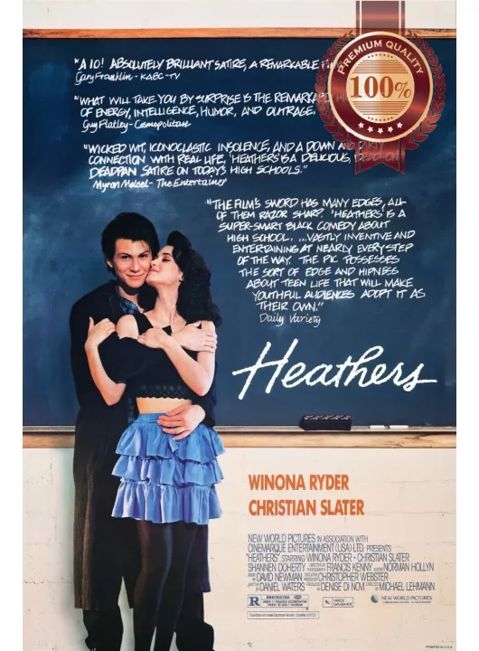 HEATHERS 1989 80s ORIGINAL OFFICIAL CINEMA MOVIE FILM PRINT PREMIUM POSTER
