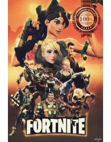 FORTNITE GAME CHARACTERS VIDEO GAME ORIGINAL ART DRAWING PRINT PREMIUM POSTER