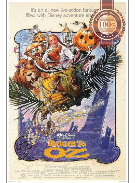 RETURN TO OZ 1985 80s ORIGINAL OFFICIAL CINEMA MOVIE FILM PRINT PREMIUM POSTER RETURN TO OZ 1985 80s ORIGINAL OFFICIAL CINEMA MOVIE FILM PRINT PREMIUM POSTER