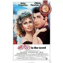 GREASE 1978 70s JOHN TRAVOLTA ORIGINAL CINEMA MOVIE FILM PRINT PREMIUM POSTER