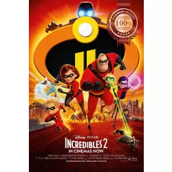 INCREDIBLES 2 II ORIGINAL OFFICIAL CINEMA MOVIE FILM PRINT PREMIUM POSTER
