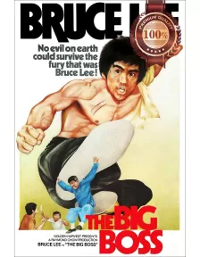 THE BIG BOSS BRUCE LEE 1971 ORIGINAL CINEMA FILM MOVIE PRINT PREMIUM POSTER