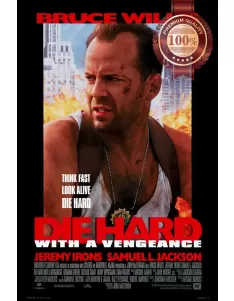 DIE HARD WITH A VENGEANCE 3 1995 ORIGINAL CINEMA MOVIE FILM PRINT PREMIUM POSTER
