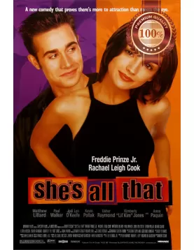 SHE'S ALL THAT 1999 90s ORIGINAL CINEMA MOVIE PRINT PREMIUM POSTER