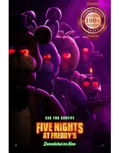 FIVE NIGHTS AT FREDDY'S 2023 ORIGINAL CINEMA MOVIE FILM PRINT PREMIUM POSTER