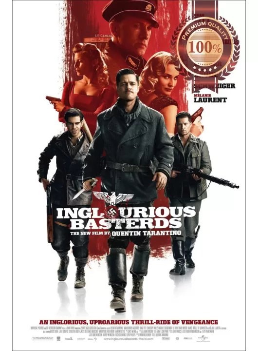 INGLOURIOUS BASTERDS BASTARDS 2009 TARANTINO ORIGINAL MOVIE PRINT PREMIUM POSTER INGLOURIOUS BASTERDS BASTARDS 2009 TARANTINO ORIGINAL MOVIE PRINT PREMIUM POSTER