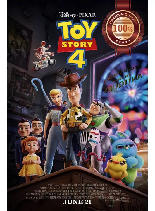 TOY STORY 4 2019 OFFICIAL ORIGINAL CINEMA FILM MOVIE PRINT PREMIUM POSTER TOY STORY 4 2019 OFFICIAL ORIGINAL CINEMA FILM MOVIE PRINT PREMIUM POSTER