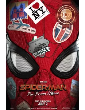 SPIDER-MAN FAR FROM HOME MASK ORIGINAL CINEMA MOVIE PRINT PREMIUM POSTER