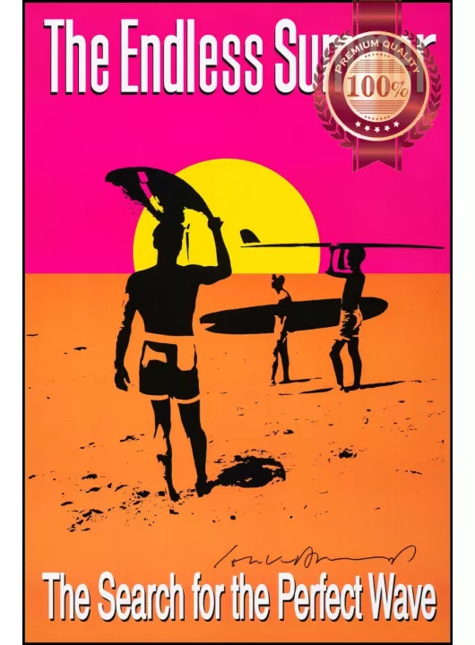 THE ENDLESS SUMMER 1966 60s ART OFFICIAL CINEMA MOVIE FILM PRINT PREMIUM POSTER THE ENDLESS SUMMER 1966 60s ART OFFICIAL CINEMA MOVIE FILM PRINT PREMIUM POSTER