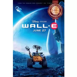 WALL-E WAVING PIXAR ORIGINAL OFFICIAL CINEMA MOVIE FILM PRINT PREMIUM POSTER