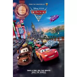 CARS 2 DISNEY OFFICIAL CHARACTERS MOVIE HOME WALL ART PRINT PREMIUM POSTER