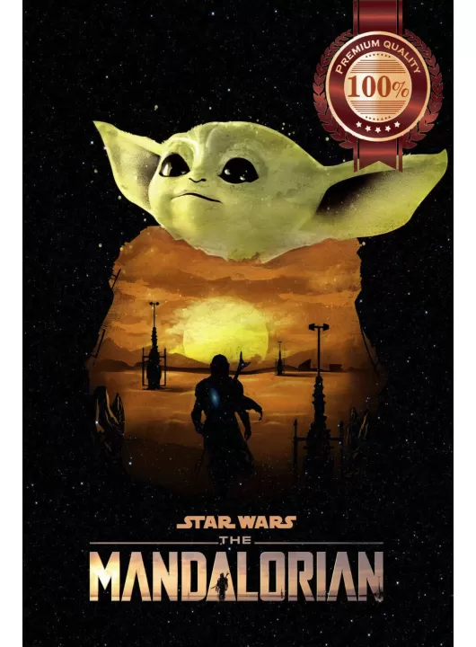 THE MANDALORIAN BABY YODA STAR WARS OFFICIAL ORIGINAL PRINT PREMIUM POSTER