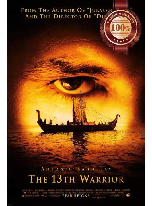 THE 13TH WARRIOR 1999 90s ORIGINAL OFFICIAL CINEMA MOVIE PRINT PREMIUM POSTER THE 13TH WARRIOR 1999 90s ORIGINAL OFFICIAL CINEMA MOVIE PRINT PREMIUM POSTER