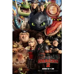 HOW TO TRAIN YOUR DRAGON 2 2014 MOVIE CHARACTERS WALL ART PRINT PREMIUM POSTER