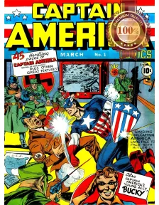 CAPTAIN AMERICA RETRO 1941 MARCH No.1 HITLER COMIC ART PRINT PREMIUM POSTER